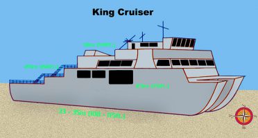 King Cruiser dive map profile