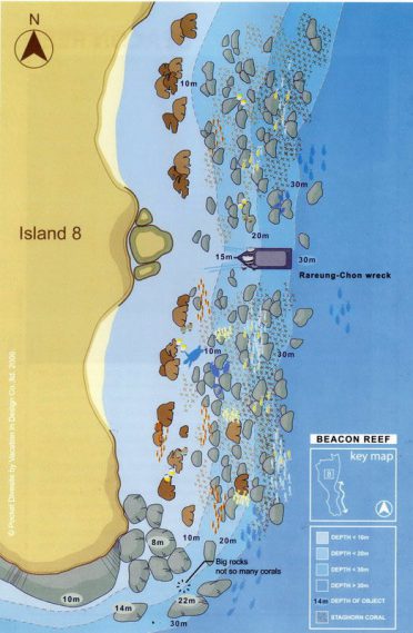 Similan Islands dive site - Beacon reef