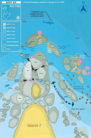 Similan Islands dive site - Deep Six