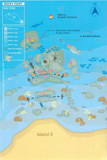 Similan Islands dive site - Rocky Point