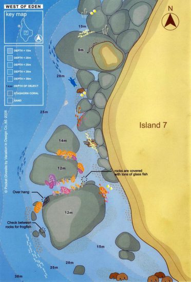 Similan Islands dive site - West of Eden