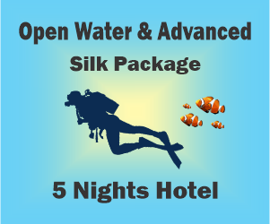 PADI Open Water and Advanced Courses Silk Package